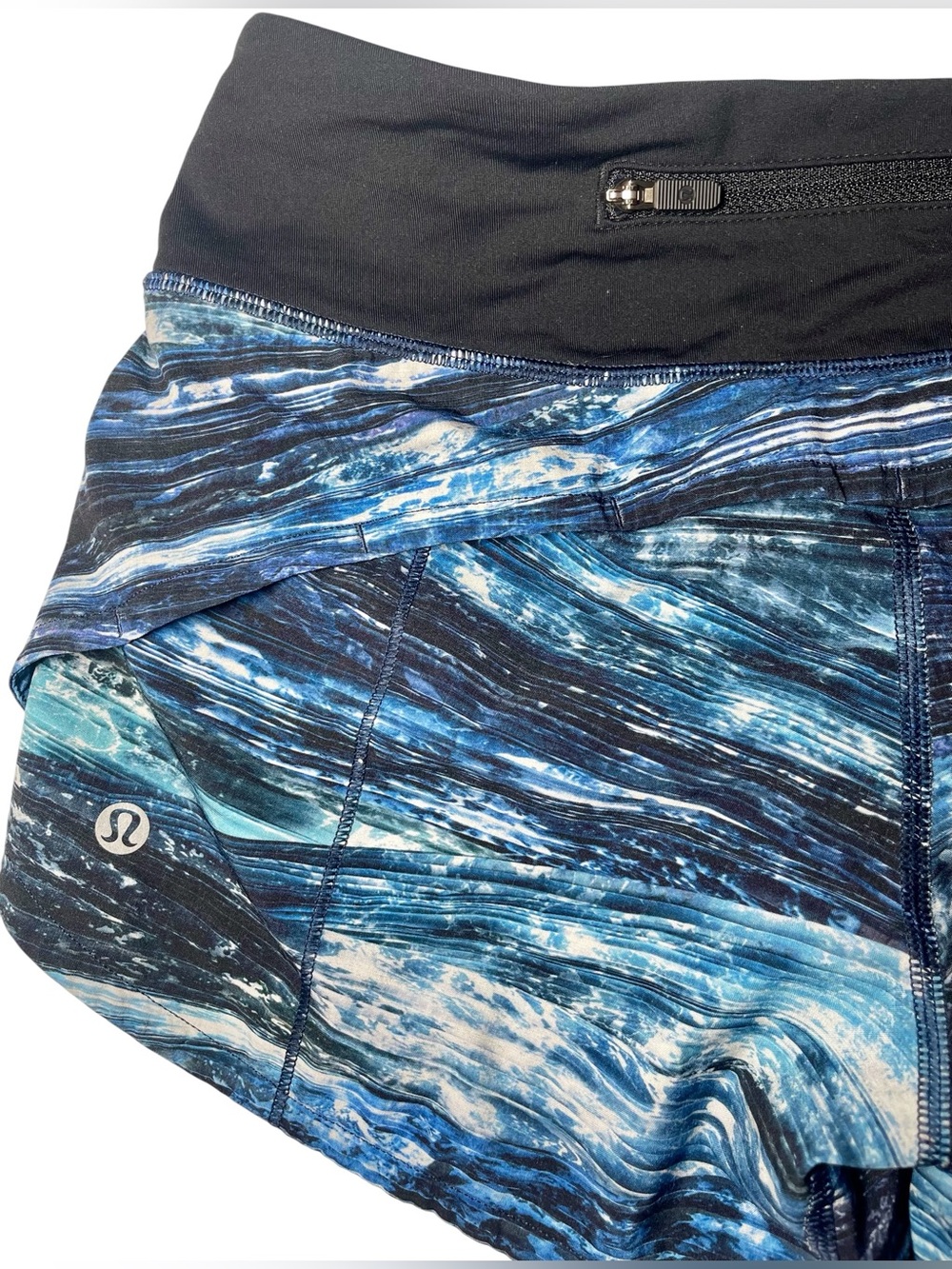 Lululemon Speed Up Shorts Size 4 Lined 2.5 BLUEWATER - Picture 5 of 9